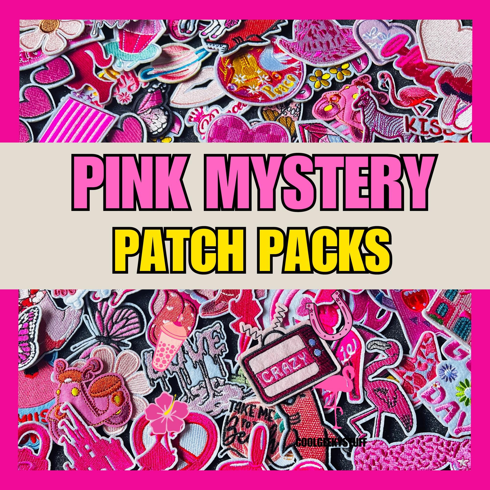 Pink Iron on Patches: Fun Random Pack for Crafts - Etsy