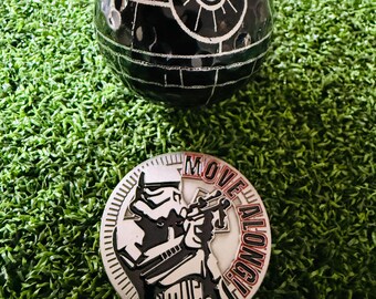Death Star golfball trooper marker magnetic USA custom made