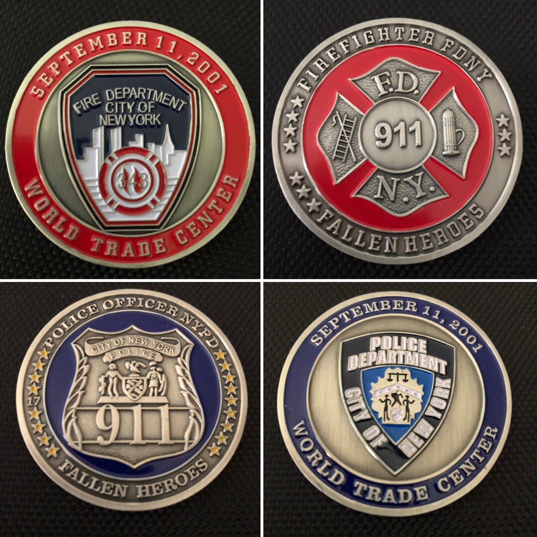 First Responder Challenge Coins NYPD & FDNY New York Police - Etsy