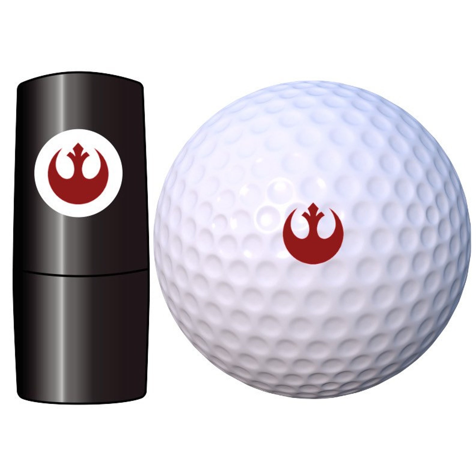 Golf Ball Stamp Rebel Permanent Ink Waterproof Etsy