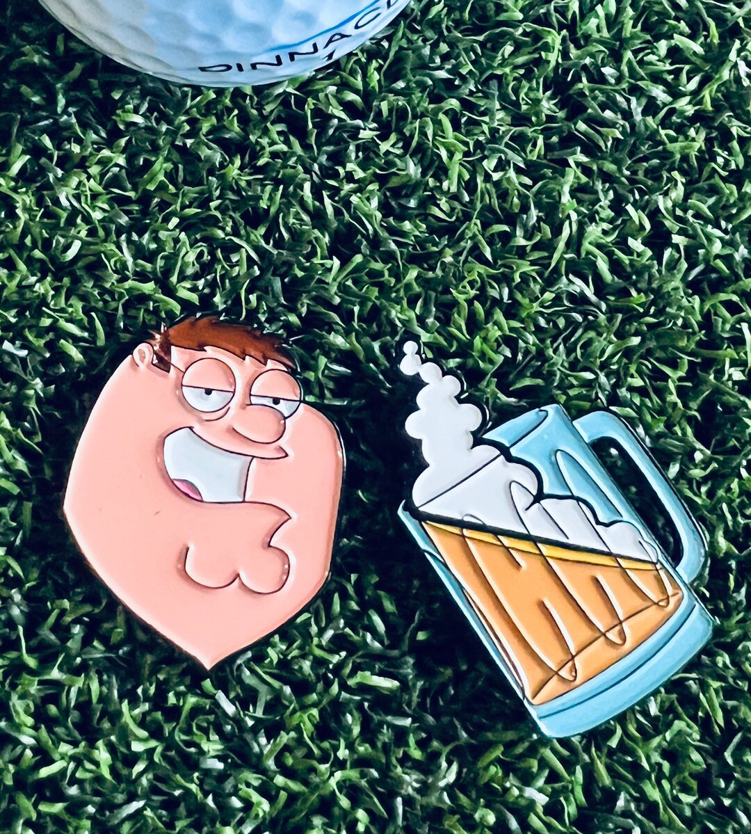 Golf Ball Markers Drunk Guy & Beer Etsy