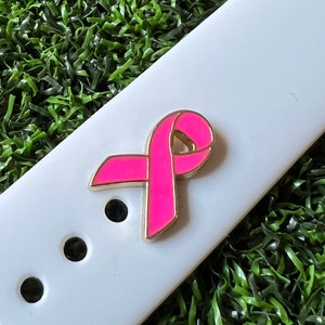 Breast cancer awareness charm Apple watch Magicband compatible