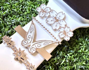 watchband charm set butterfly flower set Applewatch magicband compatible
