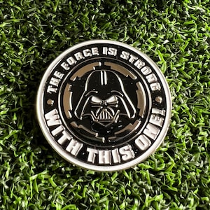 Vader Golf Ball Marker: Magnetic Hat Clip, Solid metal, Long lasting