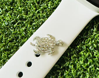 Watchband charm sea turtle solid metal custom designs