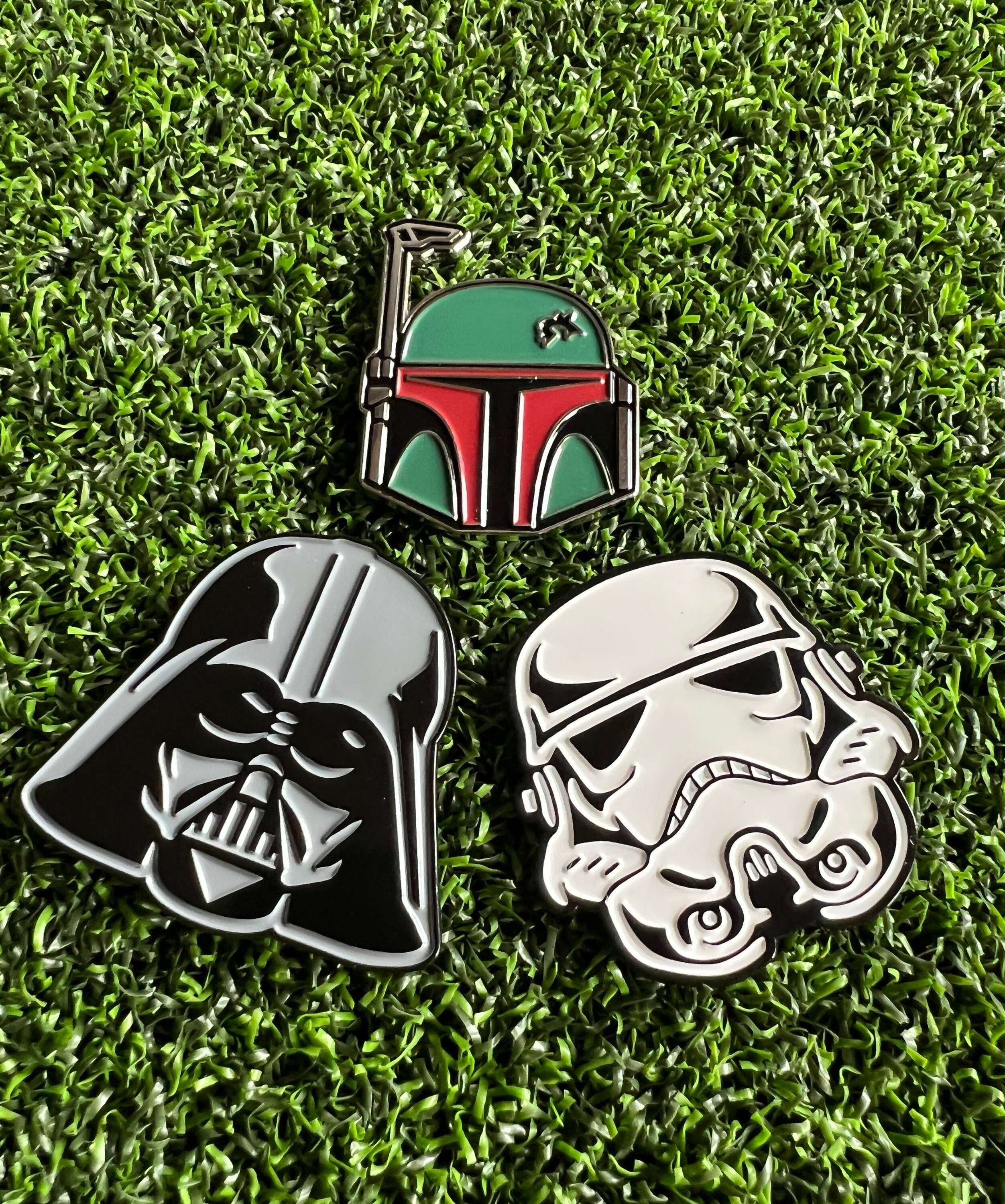 Golfball Markers Darkside 3 pack magnetic USA custom made