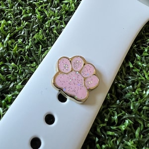 Watch band charm paw print design solid metal smartwatch bands magicband compatible
