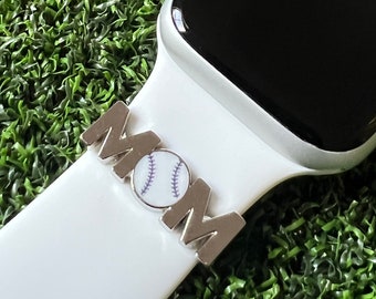 Baseball Mom charm slide for Apple Watch or magicband compatible
