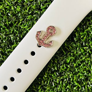 Watchband Charm Pink Anchor applewatch magicband smart watch compatible