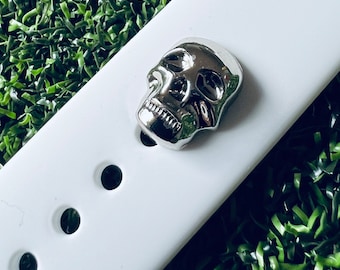 Watchband charm silver skull metal Apple watch Magicband
