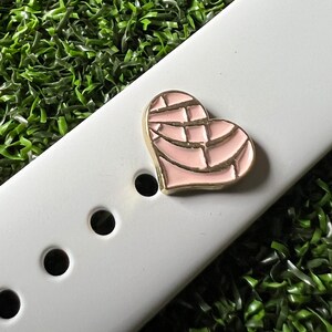 Heart watch band charms solid metal design various styles colors