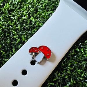 Watchband charm mushroom design solid metal smartwatch bands magicband compatible