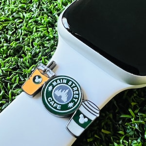 Watchband charm Main Street Coffee Applewatch magicband compatible