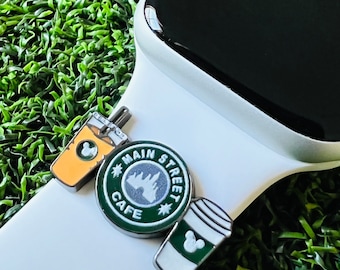 Watchband charm Main Street Coffee Applewatch magicband compatible