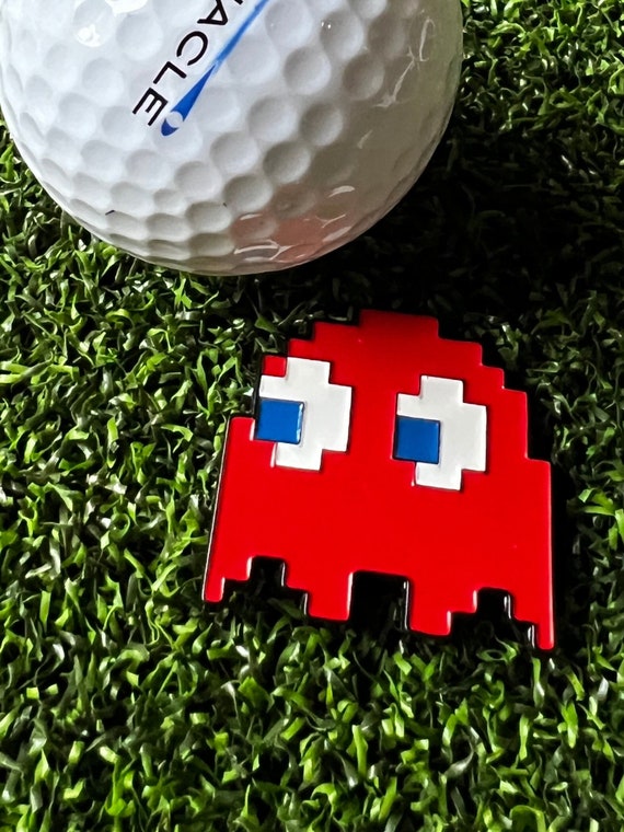 Retro Game Ghost Golf Ball Markers - Golf Accessory, Golf