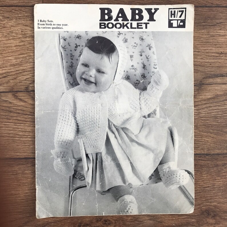 3 Baby Sets Coat Bootees Mitts QK 4 Ply 3 Ply Birth to 1 Year PDF DOWNLOAD Baby Booklet Vintage Knitting Pattern