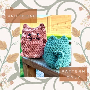 Knifty Cat Plushie Crochet Pattern