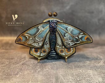 Leather phone bag,butterfly bag
