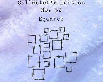 small rubber stamp for crafting with a squares pattern