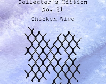 Chicken wire small stamp for cardmaking and papercrafts