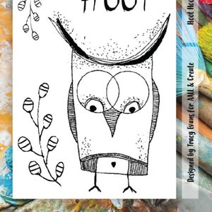 Lindo y caprichoso juego de sellos transparentes de búho para la fabricación de tarjetas, scrapbooking y diario