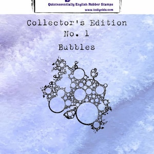 texture cardmaking stamp with bubbles pattern, rubber craft stamp for ATC's
