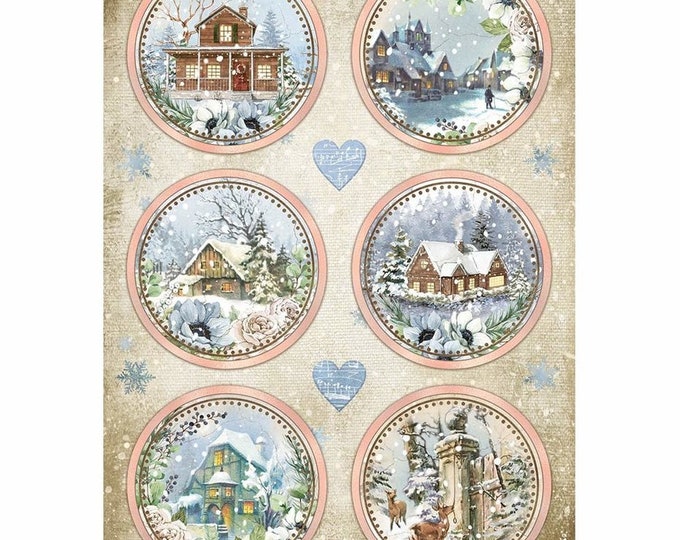 Winter Rice Paper Decoupage by Stamperia,decoupage Paper Sheet From the ...