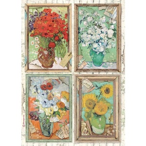 papier de riz pour découpage avec fleurs mouchoirs décoratifs pour travaux manuels scrapbooking carnets indésirables couleurs automnales A4 format lettre