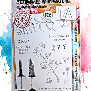 jeux d'estampes créatifs pour faire des cartes, du scrapbooking et de la tenue d'un journal sur le thème de la nature