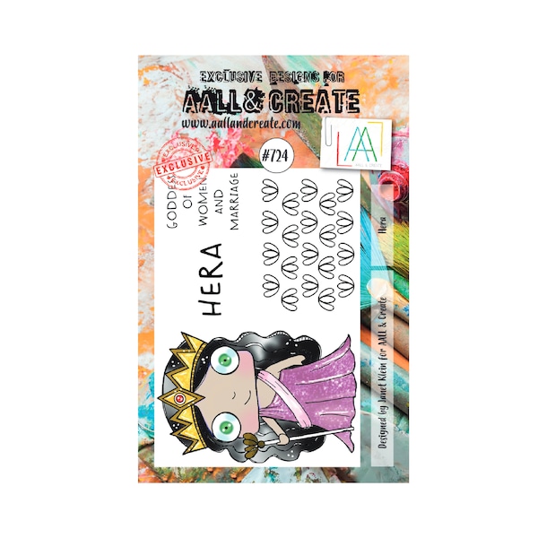 Greek Goddess stamp set, Hera Goddess of women stamp for cardmaking and papercrafts