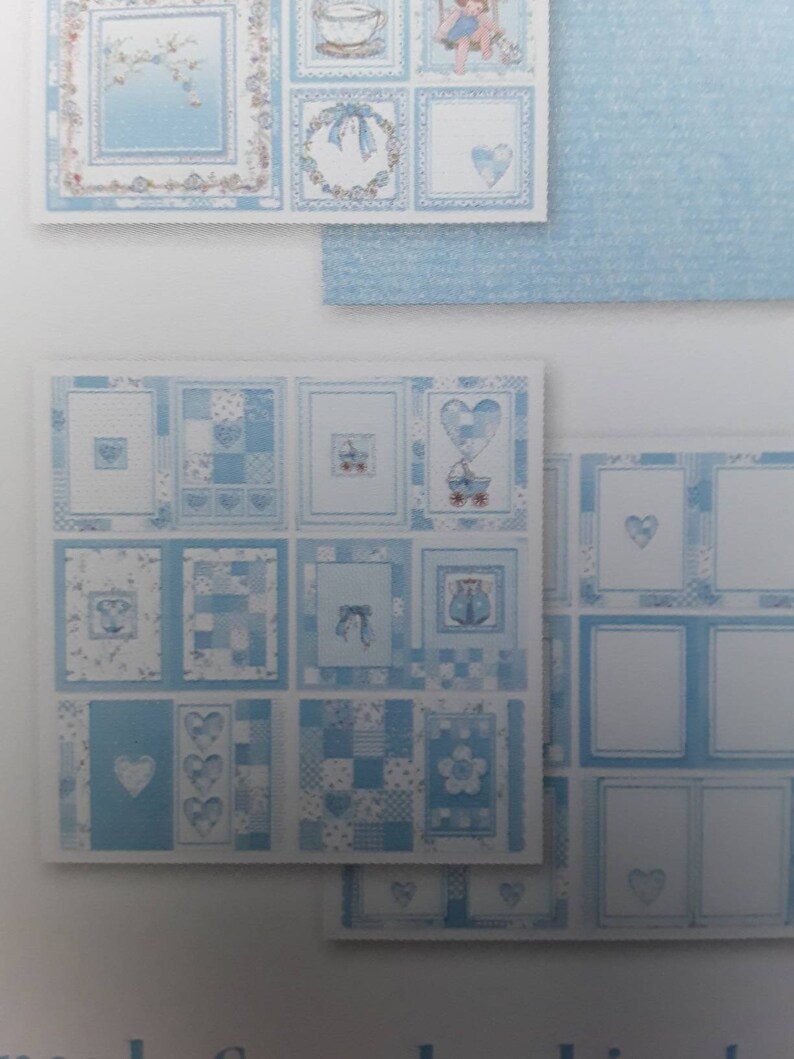 Stamperia vintage style new baby scrapbooking papers Baby Boy scrapbook paper set