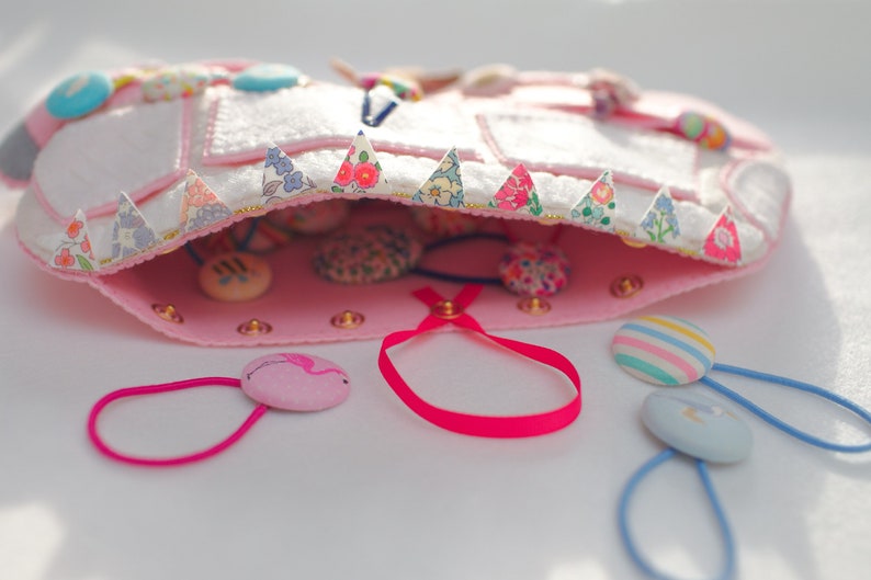 Pink Camper Van Hair Bobble and Clip Organiser Hair Clip Etsy