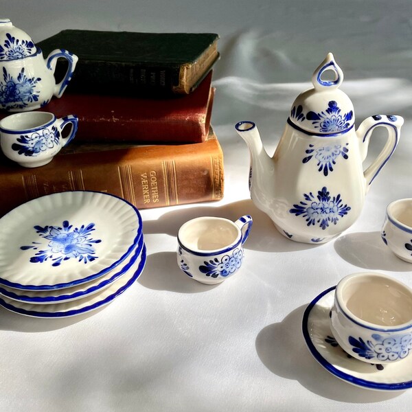 Delton Tea Set Etsy