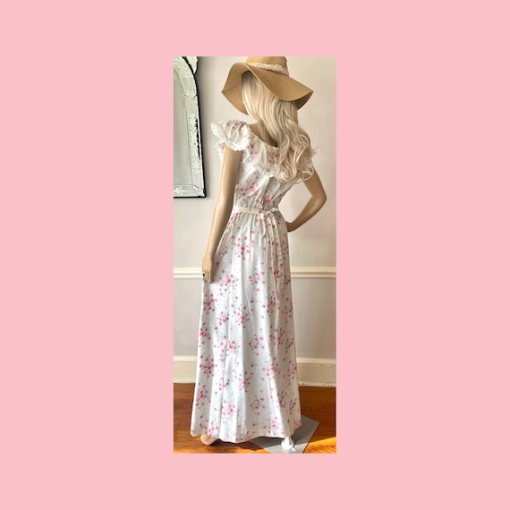 Beautiful Vintage 1960s Maxi Sundress Dress Flora… - image 1