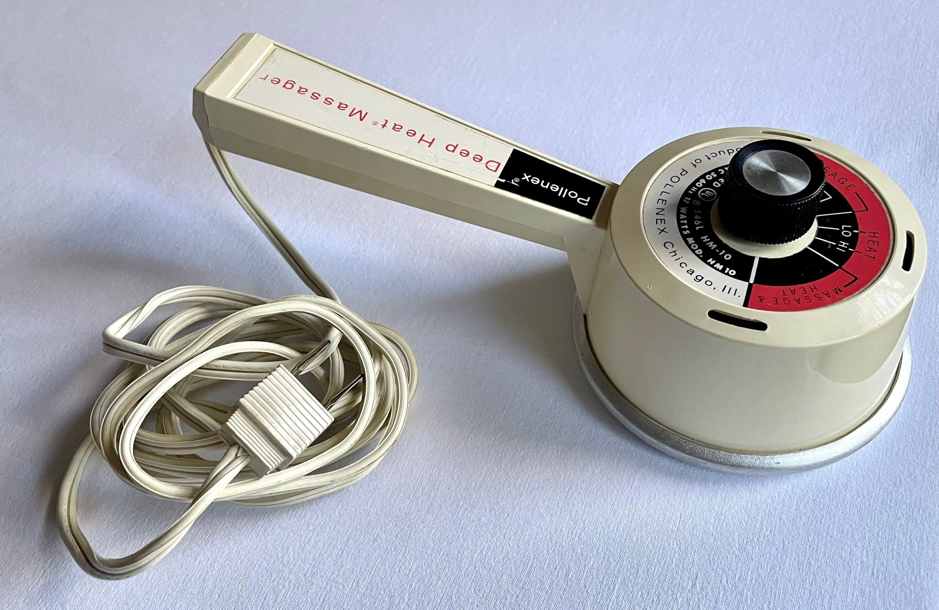 1960s Vintage Pollenex Deep Heat Massager HM-10 Massage, Tested Works 