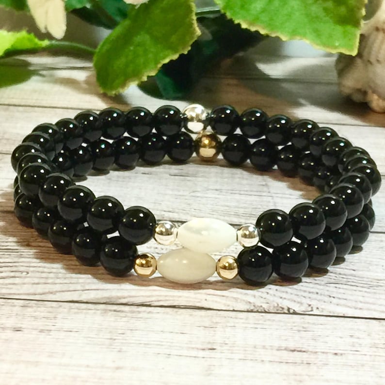 AAA Onyx Beaded Bracelet Beaded Bracelets for Women Bead Etsy