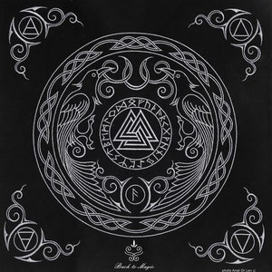 Rune Casting Cloth. Embroidered Divination Cloth 21-22