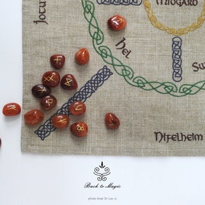 Embroidered Rune Casting Cloth 