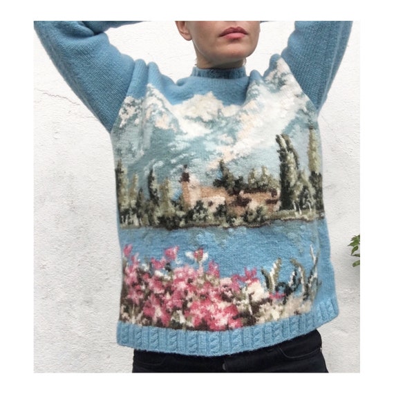 Vintage country core scene novelty granny knitted