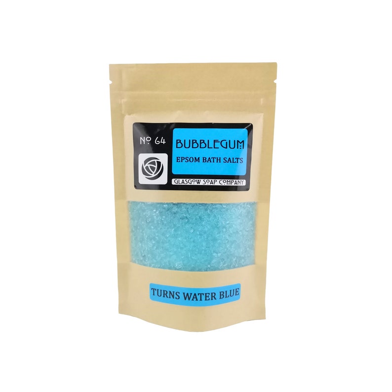 EPSOM BATH SALTS Turn water Blue Bubblegum Childrens Etsy