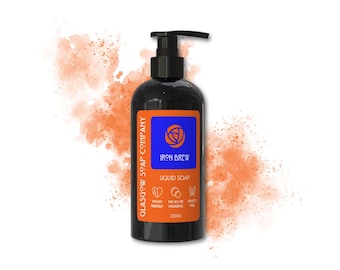 Iron Brew Liquid Soap 250ml Handmade in Scotland by Glasgow Soap Company