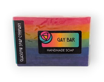 Handmade Soap, Rainbow Gay Bar, Vegan Friendly
