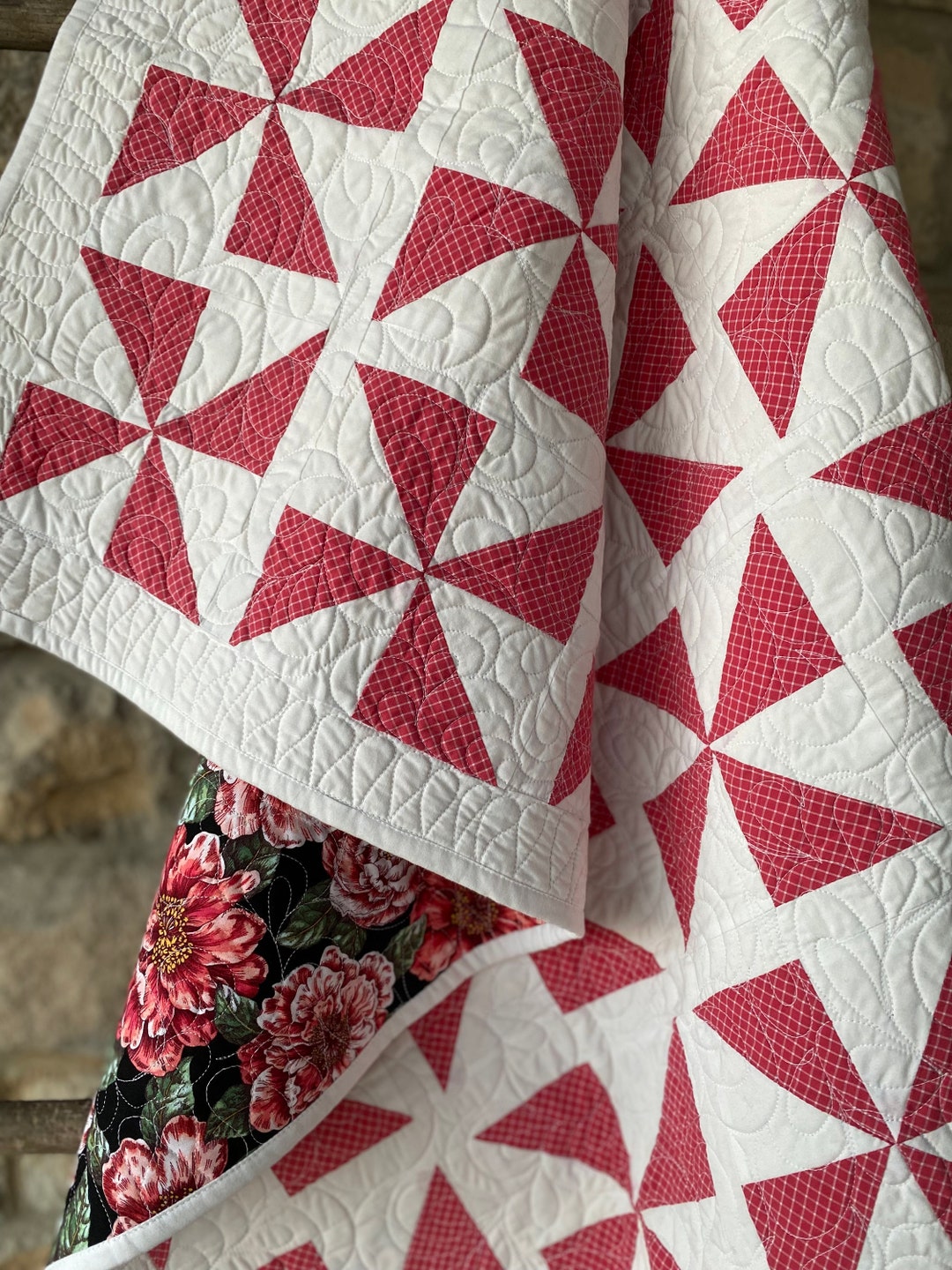 Pinwheel Lap Quilt - Etsy