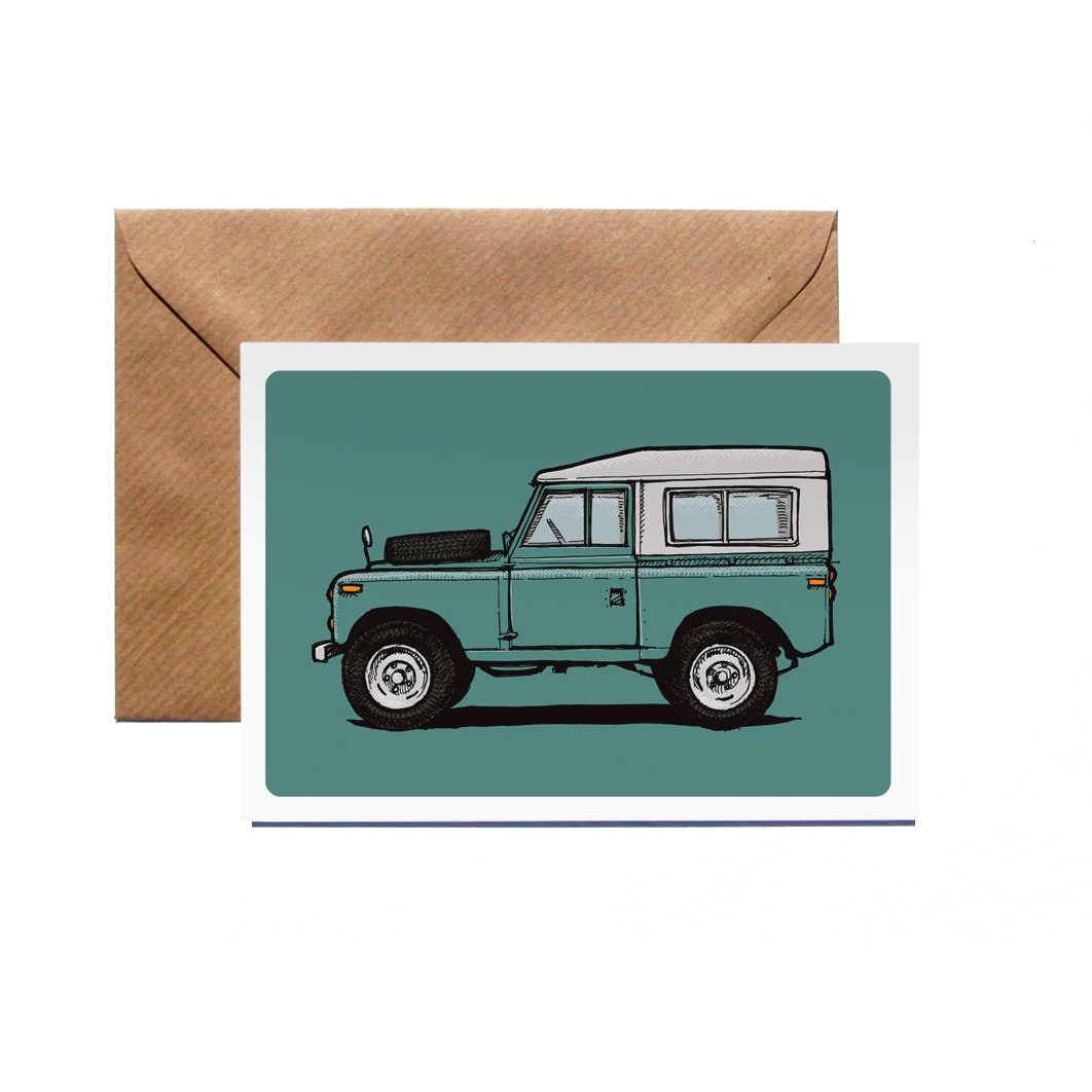 Greetings Card | Land Rover | Classic | Vintage | Illustration - Etsy UK