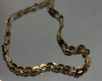 Vintage 10Kt Gold Ankle Bracelet, Gold Ankle Bracelet, Vintage Anklet