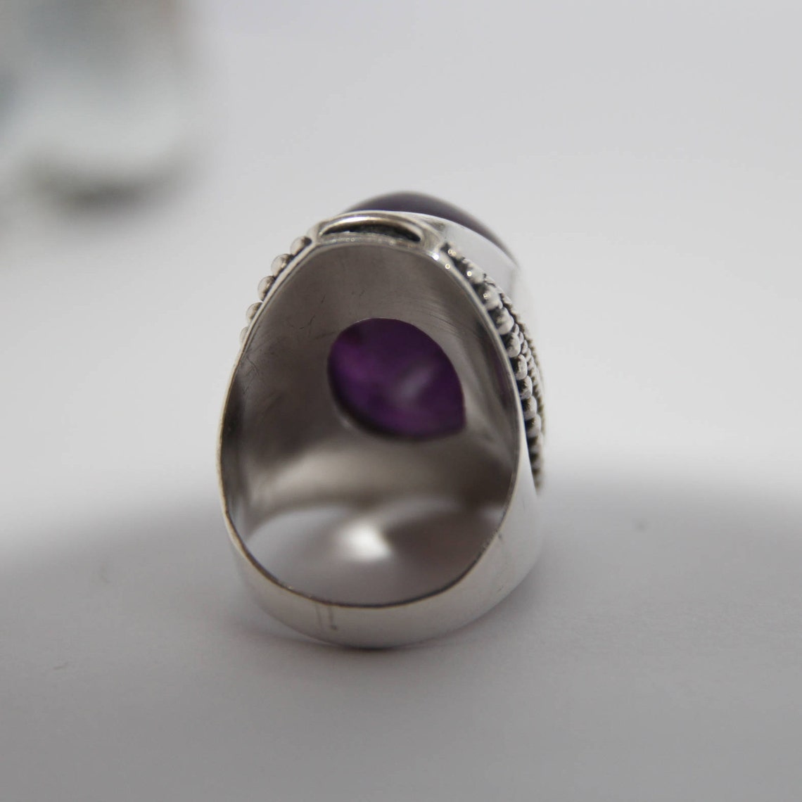 STERLING SILVER and Amethyst ring