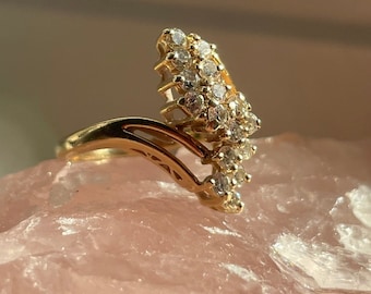 Vintage 14K Gold Diamond Ring