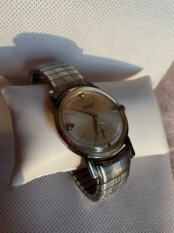 Vintage Gruen Watch, Gruen Watch, 10Kt Gold-Fille… - image 4
