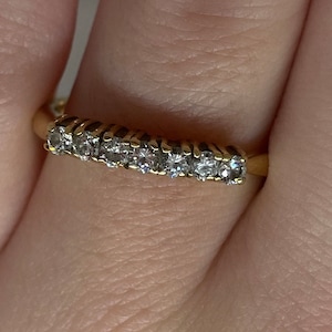 Vintage 18Kt Gold Diamond Ring