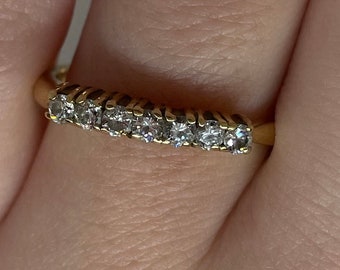 Vintage 18Kt Gold Diamond Ring